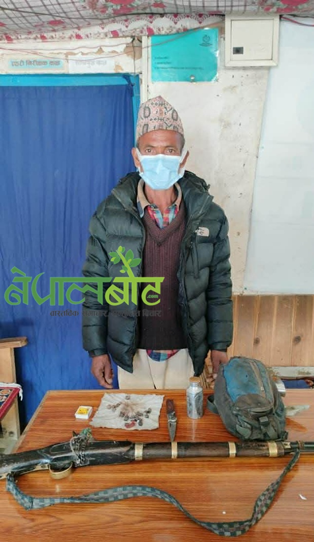 हुम्लाको खार्पुनाथमा भरुवा बन्दुक सहित जनप्रतिनिधि पक्राउ