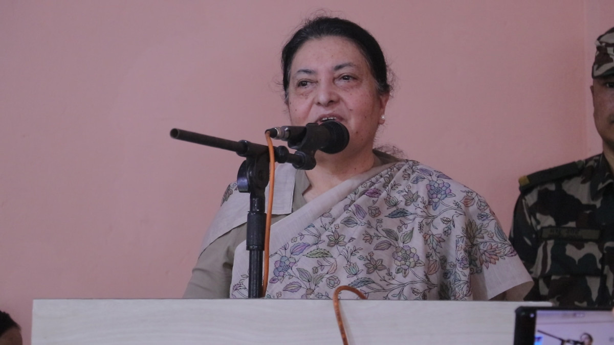 पुर्वराष्ट्रपति भण्डारीले भनिन्ः 'एमालेको वरिष्ठ नेता बन्न पाउँदा गौरव लागेको छ'