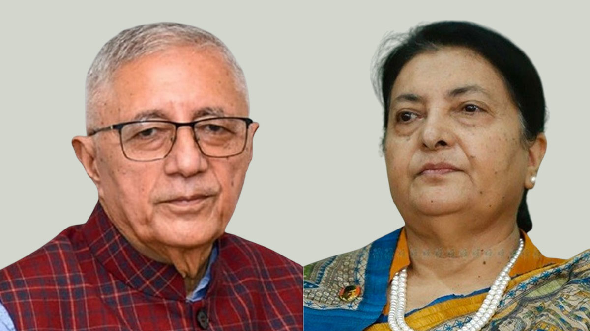 पूर्वराष्ट्रपति भण्डारी र कंग्रेस नेता कोइराला बीच भेटवार्ता 