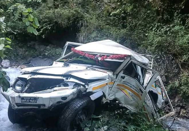 दार्चुलामा जीप दुर्घटना हुँदा एक जनाको मृत्यु