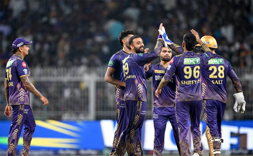 आइपिएलल क्रिकेटः दिल्लीमाथि कोलकोता ७ विकेटले विजयी