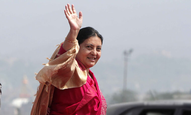 पूर्वराष्ट्रपति भण्डारी १० दिनको चीन भ्रमण गरी आज स्वदेश फर्किंदै
