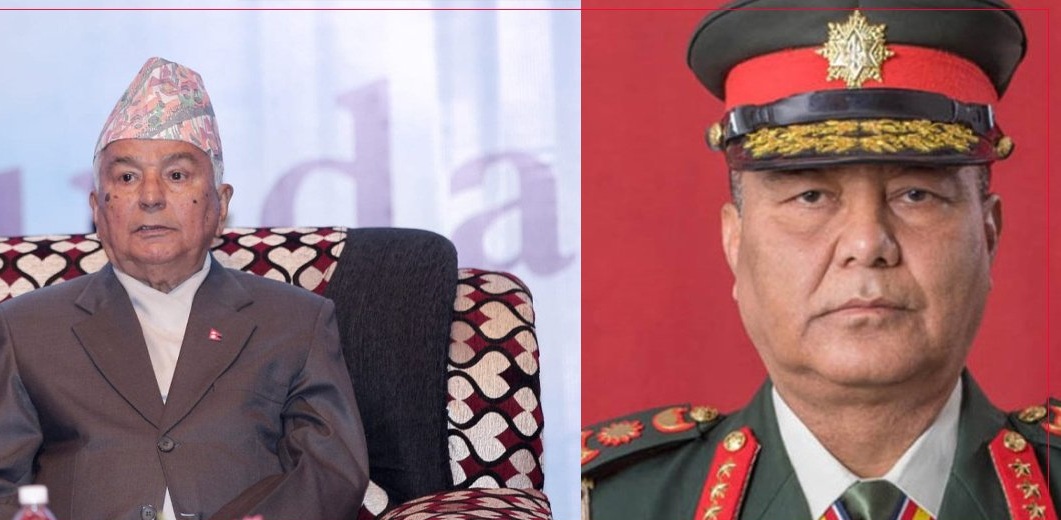 आगामी निकासका लागि राष्ट्रपति र प्रधानसेनापतिबिच भेटवार्ता  