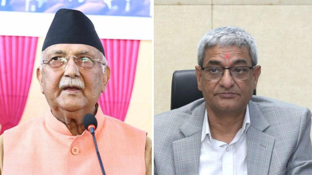 एमाले अध्यक्ष ओली र कांग्रेस नेता लेखक विरुद्धको जाहेरी पुनः प्रहरीमै 