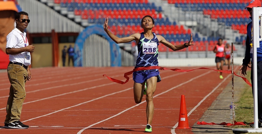 ५ हजार मिटर दौडमा सन्तोषीको नयाँ कीर्तिमान