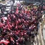 नेपाली काँग्रेसले आज देशभरका एक सय ६५ निर्वाचन क्षेत्रमा प्रदर्शन गर्दै