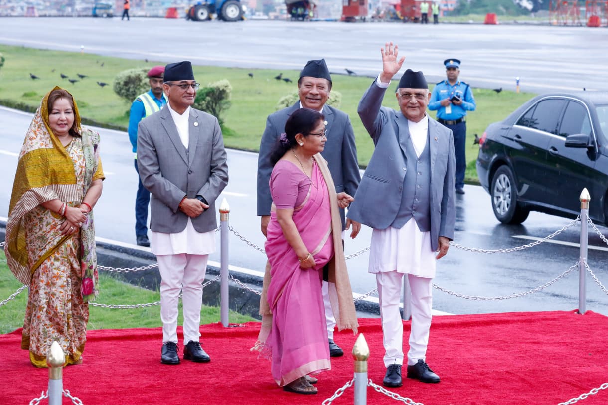 प्रधानमन्त्री ओली चीन प्रस्थानः  ‘एससिओ’ शिखर सम्मेलनमा भाग लिने