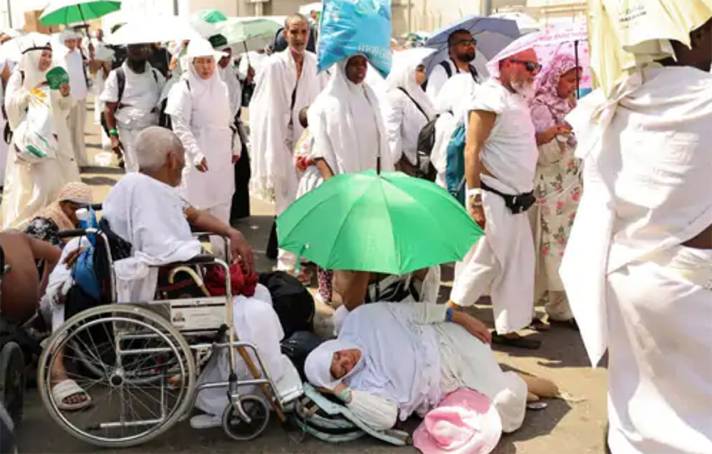 साउदीमा गर्मीका कारण मृत्यु हुने हज यात्रीको संख्या नौं सय नाघ्यो