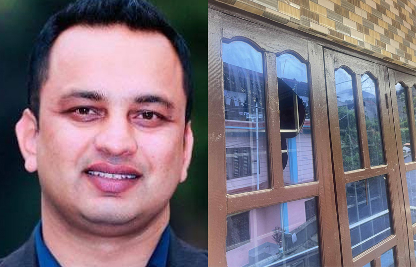 प्रेस चौतारी अध्यक्ष गणेश पाण्डेको लमजुङ घरमा ढुंगा प्रहारः  चौतारीद्वारा घटनाको निन्दा  (विज्ञप्तीसहित)