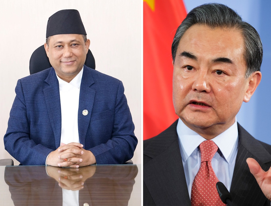  चीन जाँदै परराष्ट्रमन्त्री