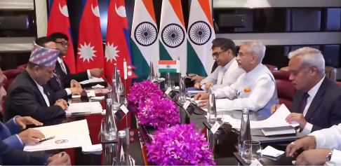 भारत भ्रमणमा रहेका परराष्ट्रमन्त्री खनाल र भारतीय विदेशमन्त्री जयशंकरबीच भेटवार्ता
