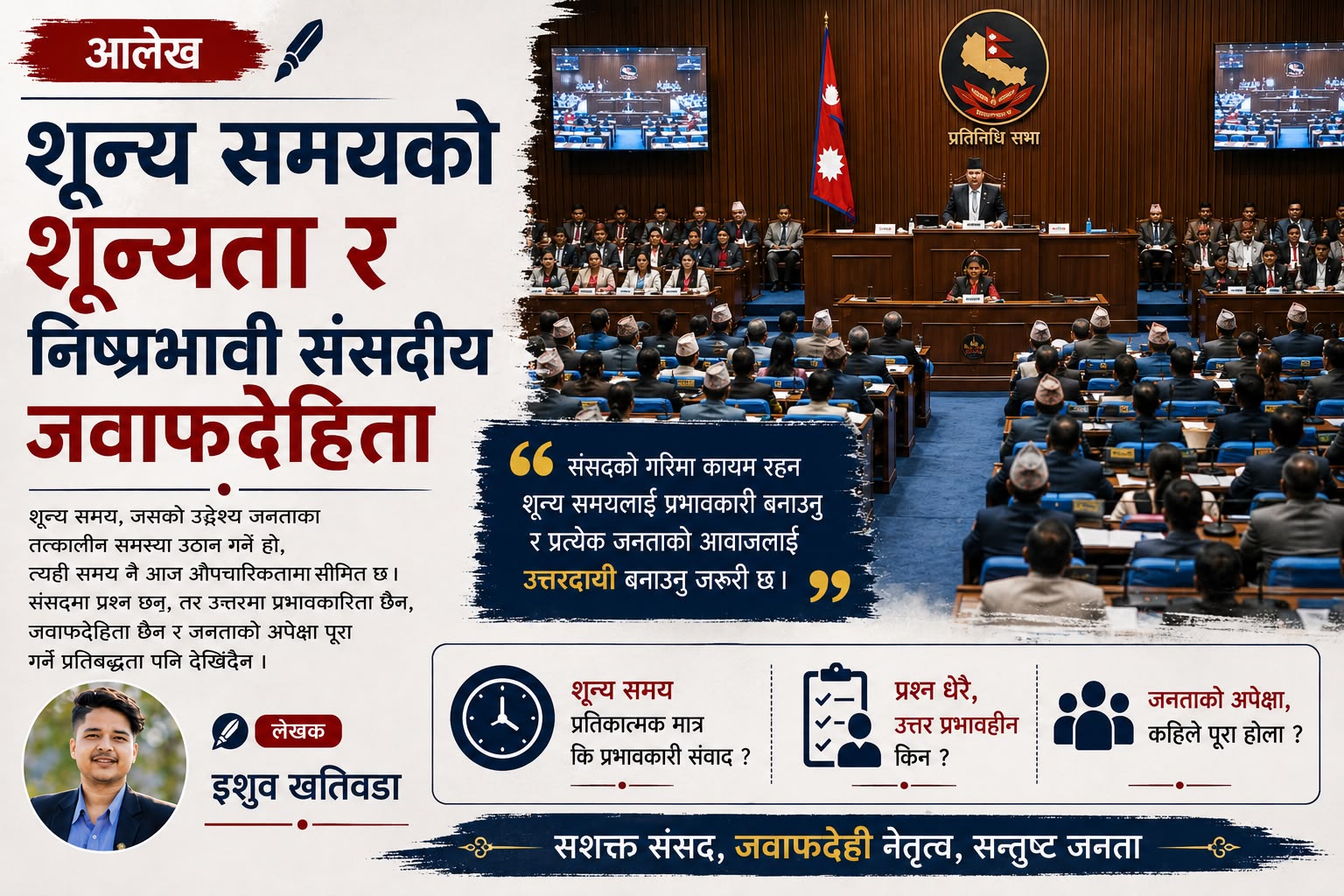 'शून्य समय'को शून्यता र निष्प्रभावी संसदीय जवाफदेहिताः पाँच कारण ६ विकल्प