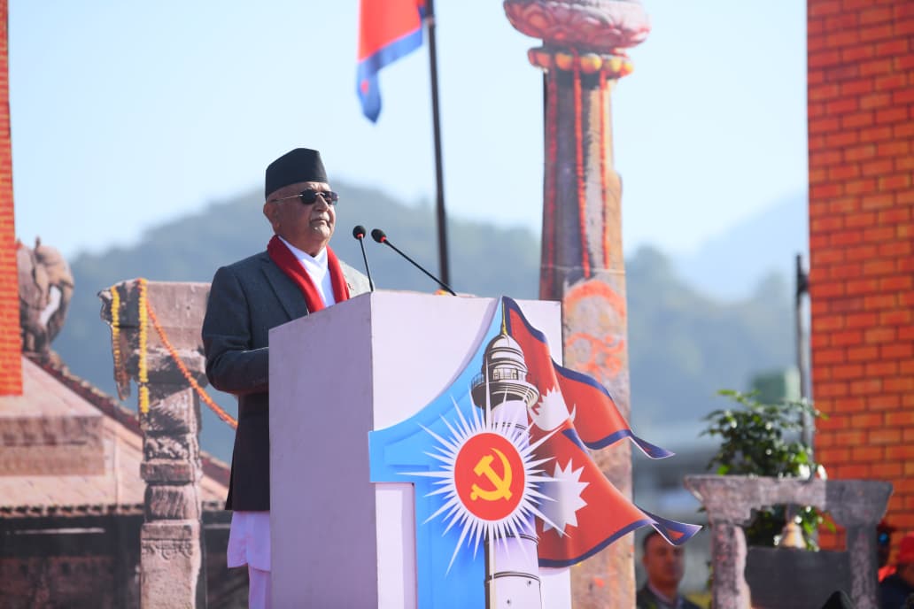 उद्घाटन शत्रमा अध्यक्ष ओलीको घोषणाः 'एमालेले देशलाई गलत दिशामा जान दिँदैन' (मन्तव्यको पूर्णपाठ)