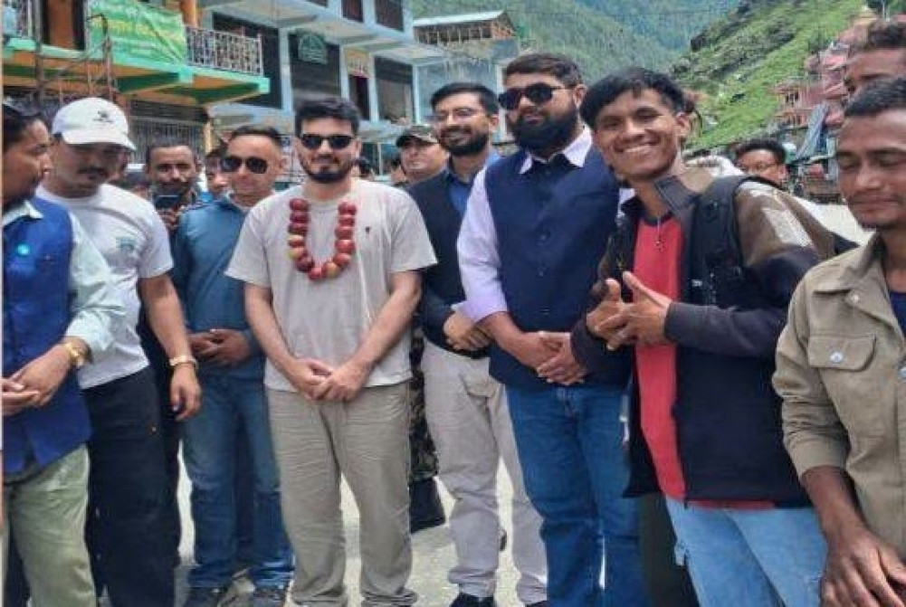 कर्णाली रजमार्गको सथलगत हेर्दै गुठिचौर पाटन पुगे पूर्वाधारमन्त्री लम्साल